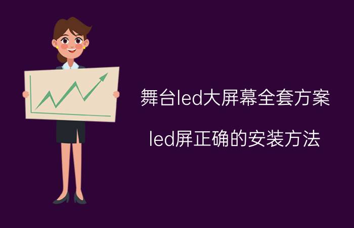 舞台led大屏幕全套方案 led屏正确的安装方法？